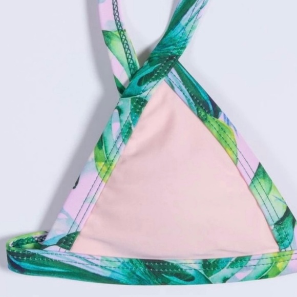 New! Clearance 🔥 Peach Tropical 2pc Bikini Set Swimsuit - Picture 5 of 6